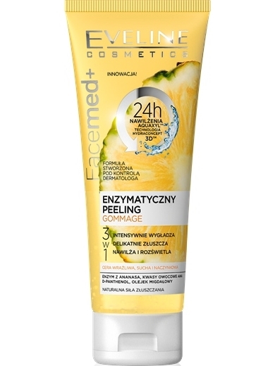 EVELINE Facemed+ enzymatický peeling ananás - gommage 3v1
