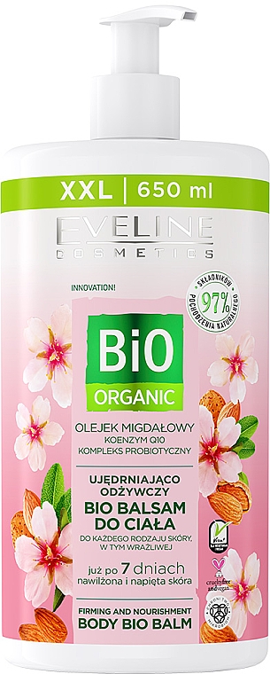 EVELINE Bio Organic spevňujúci a vyživujúci BIO telový balzam