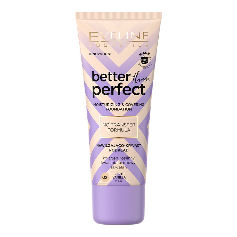 EVELINE hydratačný a krycí make-up BETTER THAN PERFECT - 02 Light vanilla