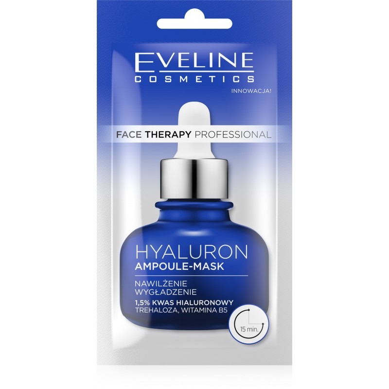 EVELINE maska - ampulka HYALURON hydratačná a vyhladzujúca