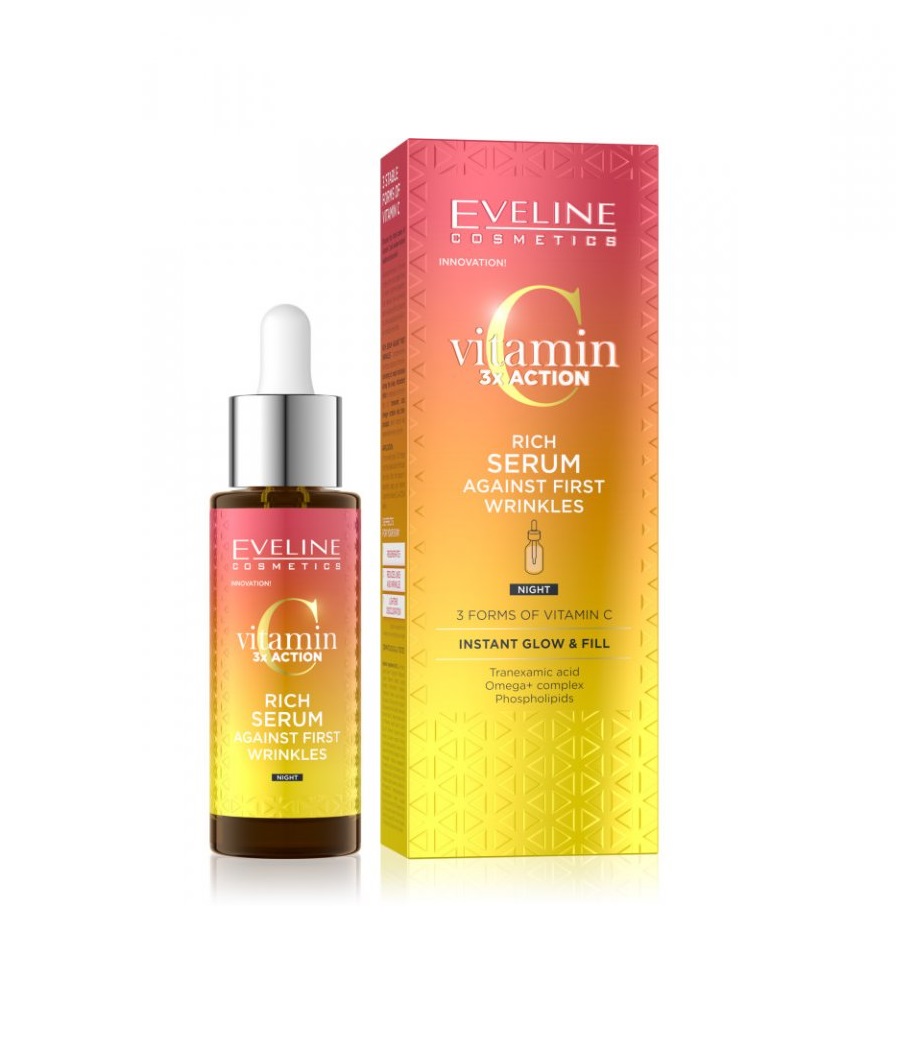 EVELINE Vitamin C 3x Action - Sérum na prvé vrásky