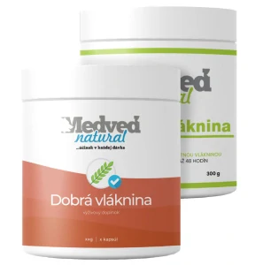 Medveď natural Dobrá vláknina 300g + Medveď natural Akáciová vláknina 300g