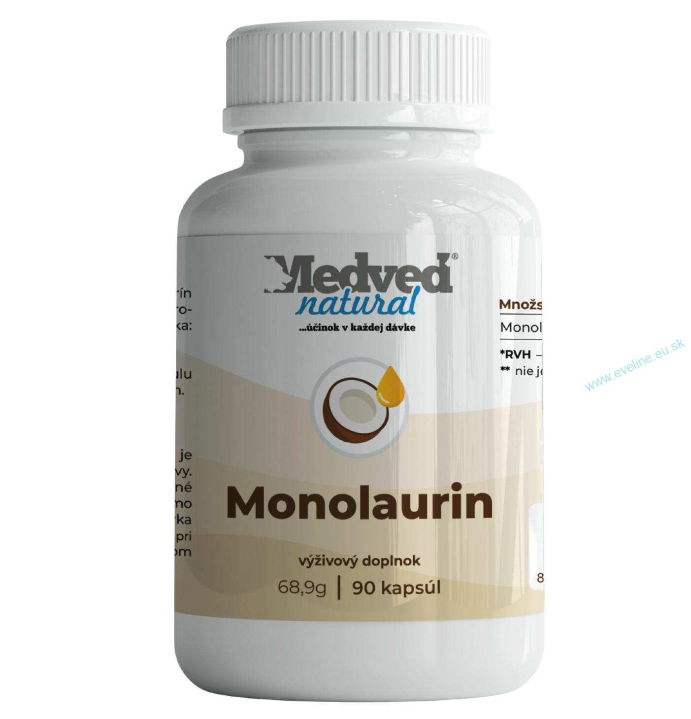 Medveď natural Monolaurin 90 kapsúl