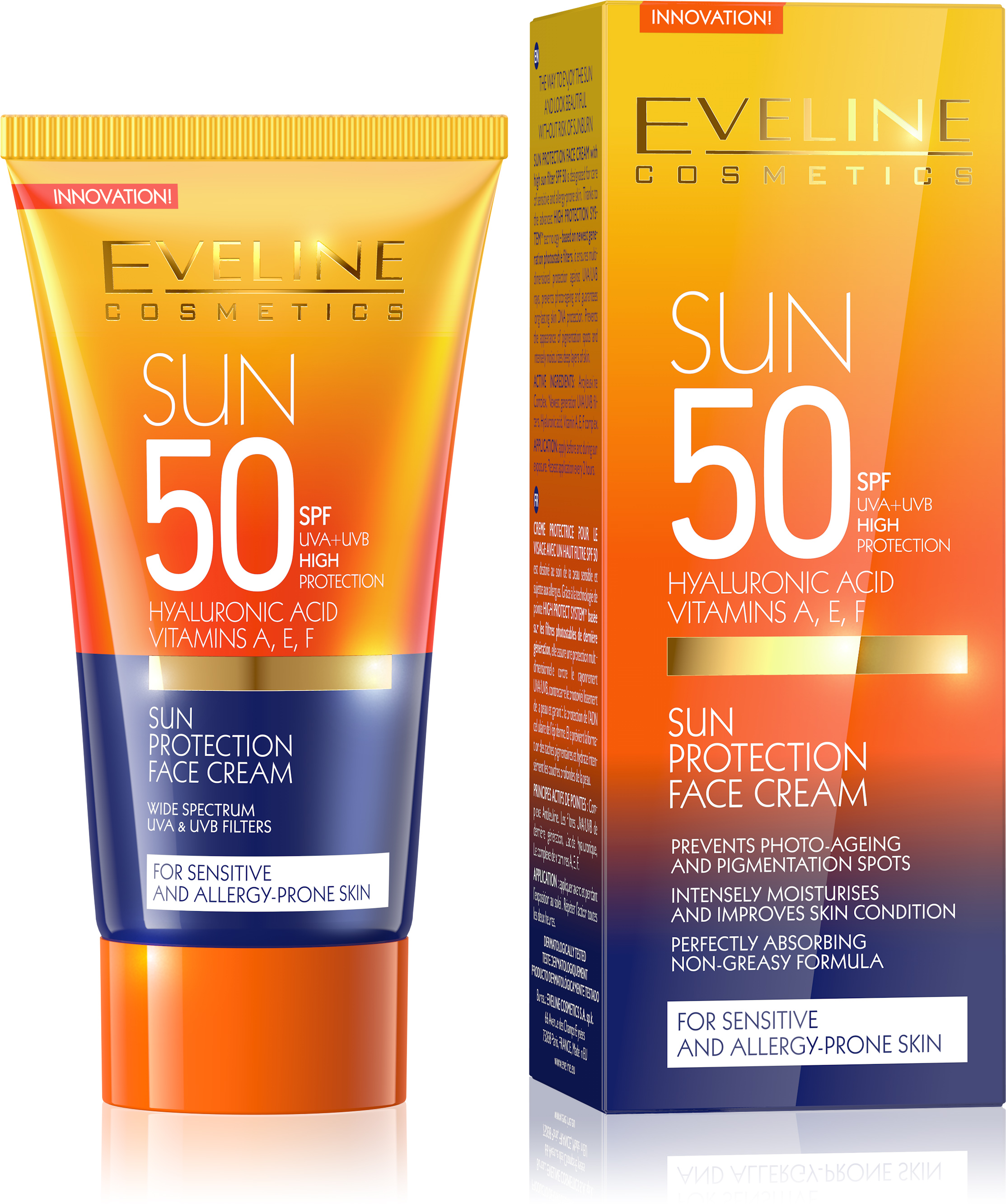 EVELINE SUN CARE ochranný krém na tvár SPF 50