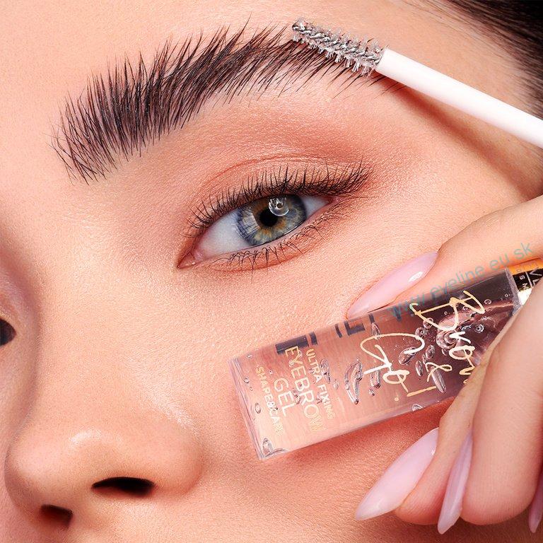 EVELINE Brow & Go! transparentný ultrafixačný gél na obočie