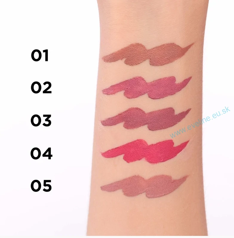 EVELINE Variete – vodeodlná gélová kontúrovacia ceruzka na pery