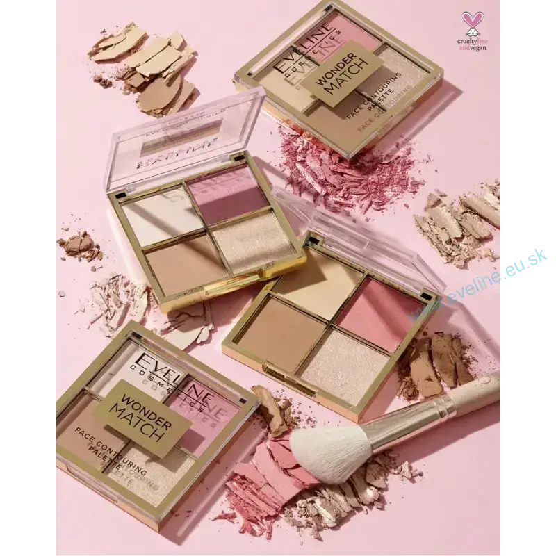 EVELINE Wonder Match paleta na kontúrovanie tváre