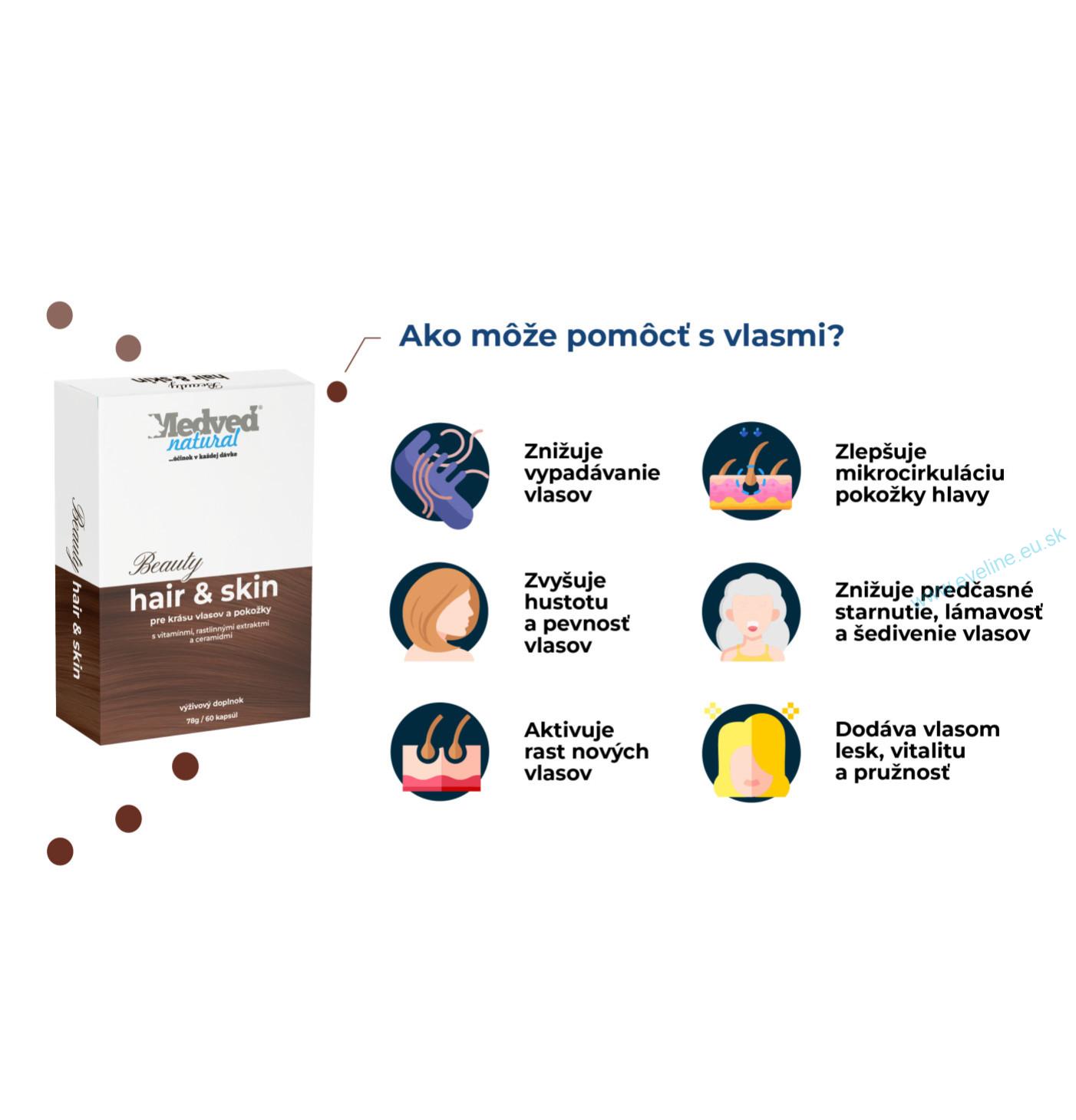 2x Beauty hair & skin 60 kapsúl (120 kapsúl spolu)