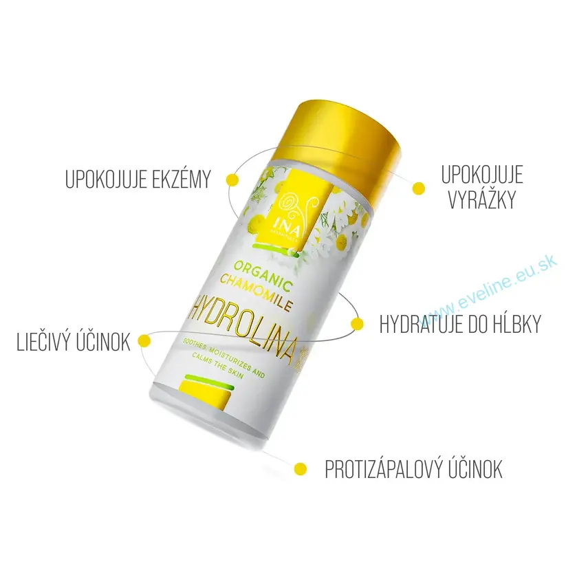 INA ESSENTIALS HYDROLINA™ - Organická Harmančekova voda na Ekzémy a Podráždenú pokožku
