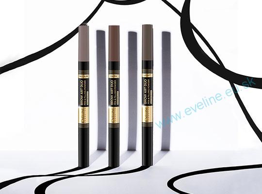 EVELINE BROW Art DUO pero a púder na obočie 2v1 - DARK