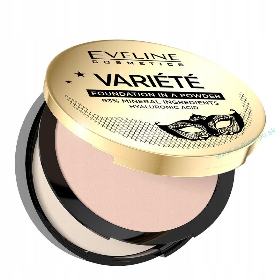 EVELINE Variété minerálny púder s kyselinou hyalurónovou - 03 Light Vanilla