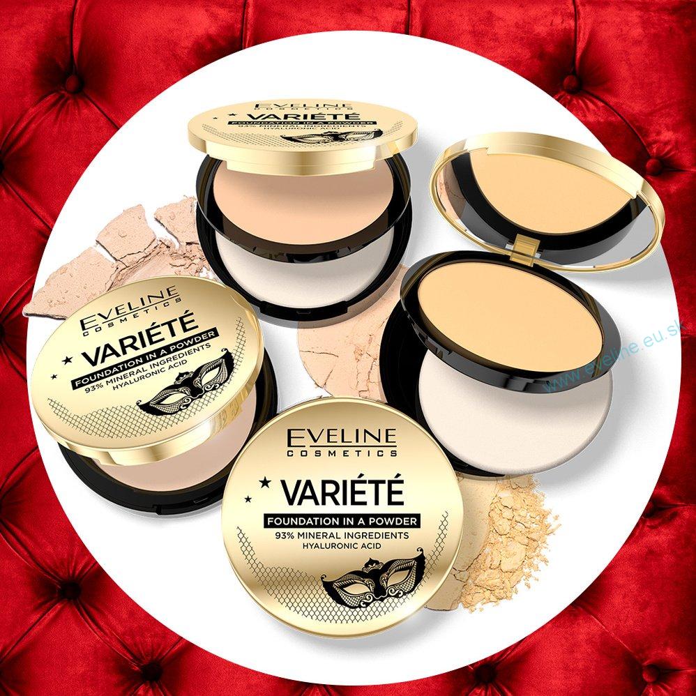 EVELINE Variété minerálny púder s kyselinou hyalurónovou - 03 Light Vanilla